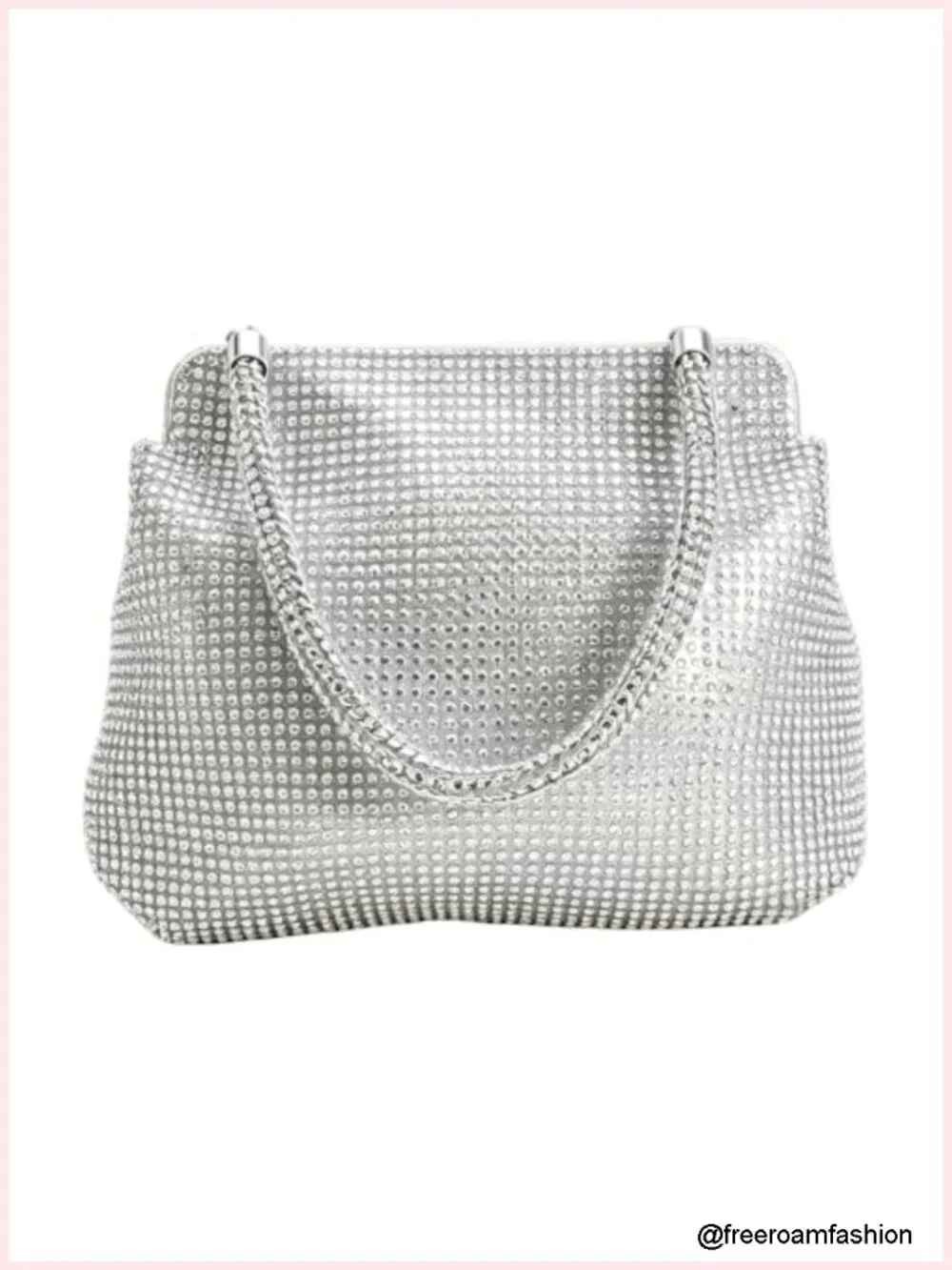 Sparkly Rhinestone Crystal Clutch Evening Bag Crossbody Purse